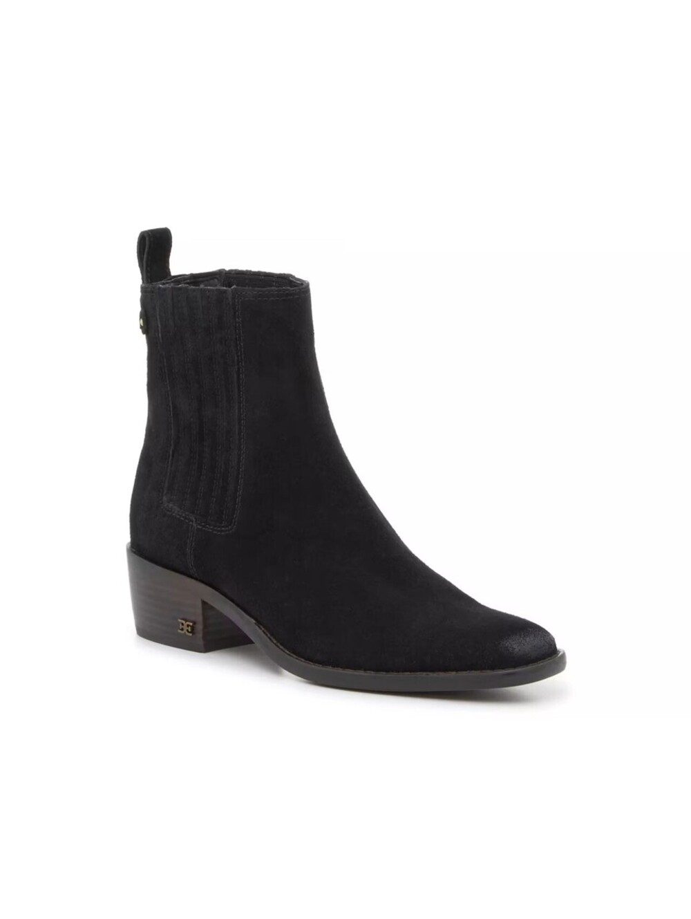 Sam Edelman Bronson black suede ankle bootie New Size 7